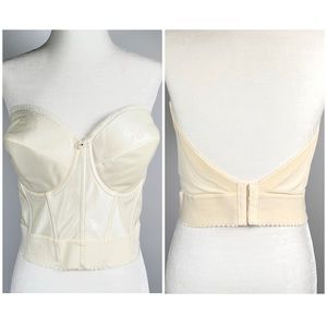 New! DOMINIQUE intimate apparel low back strapless corset bra